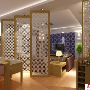 客廳屏風(fēng)裝修效果圖