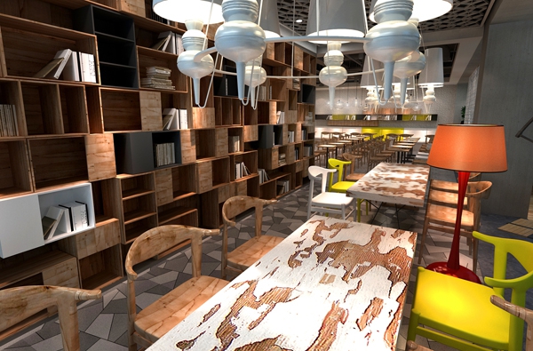 《慢時(shí)光咖啡廳裝修設(shè)計(jì)》-中衛(wèi)咖啡廳裝修設(shè)計(jì)公司|室內(nèi)設(shè)計(jì)|空間/建筑|中衛(wèi)咖啡廳設(shè)計(jì) - 原創(chuàng)設(shè)計(jì)作品 