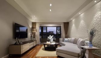 南京118平現(xiàn)代簡(jiǎn)約風(fēng)裝修設(shè)計(jì),這沙發(fā)背景太牛了